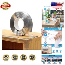 Clear Baby Proofing Furniture Corner Guards 16ft Edge Protector