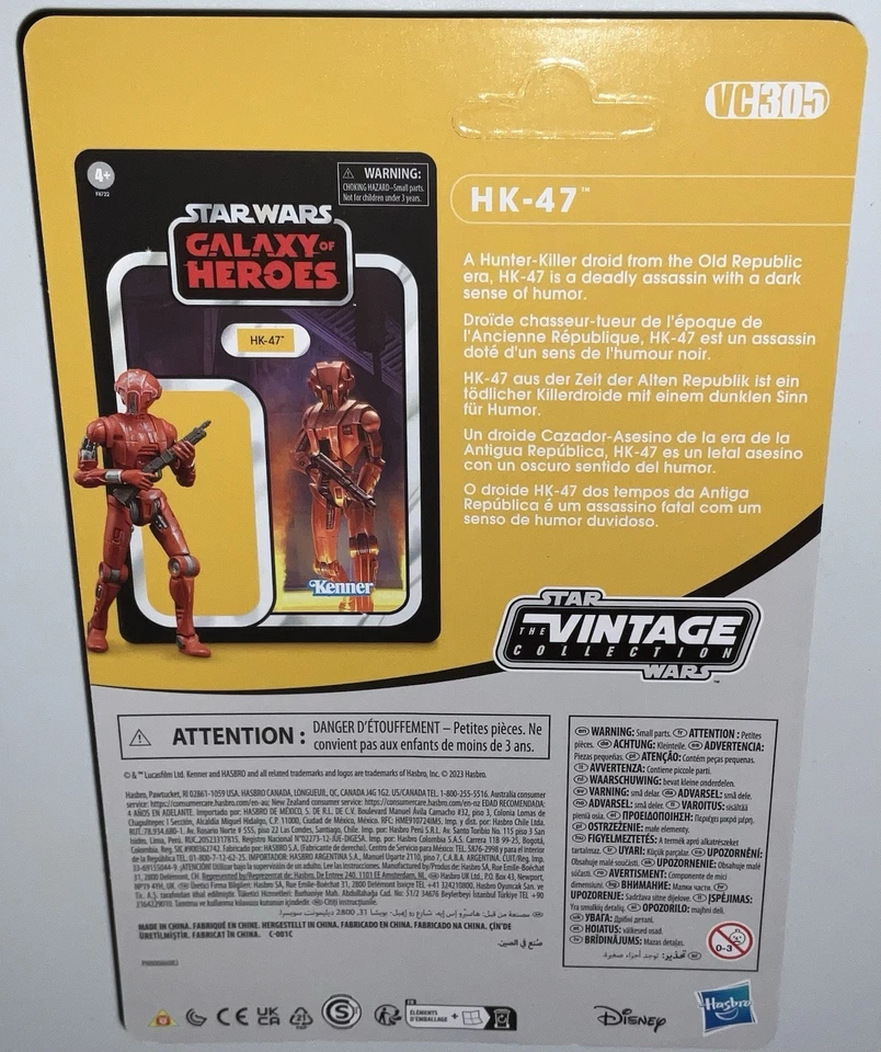 Star Wars Vintage Collection HK-47 3.75" Figure KOTOR Assassin Droid VC305 - Image 2 of 4