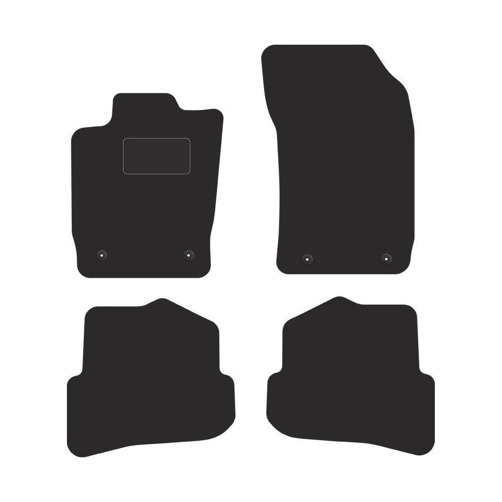 Tapis de sol marron Audi A1 8X en moquette velours pour remplacer les revêtements usés