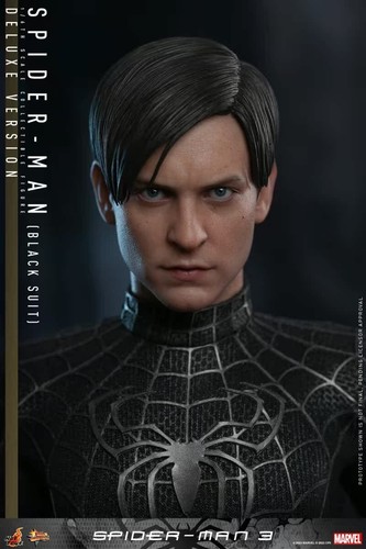 1/6 Hot Toys MMS728 Spider-Man 3 (Black Suit) Deluxe Version Figure - Picture 11 of 15