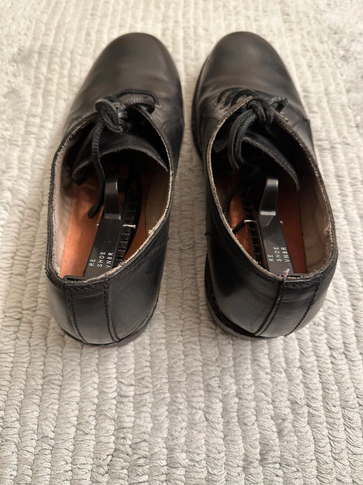 Oxford Diesel Hombre Negro Dorado Cuero Negro Hecho en Italia EU/43 Foto 2 de 4