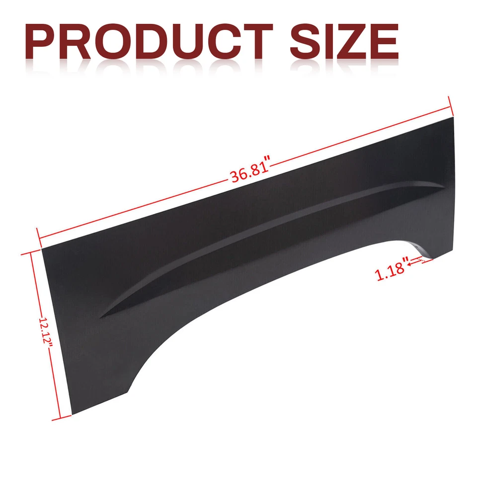 Wheel Arch Repair Panel Upper Rear Pair for 99-07 Chevy Silverado GMC Sierra - Изображение 2 из 4