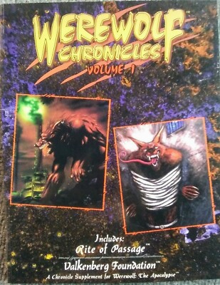 Werewolf Chronicles Volume 1 Werewolf the Apocalypse SC RPG NEW White Wolf Games