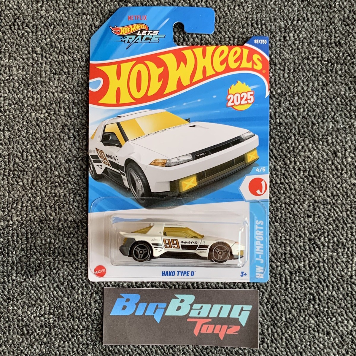 Hot Wheels Hako Type D White #98 Mainline 2025 Case D (In-Stock