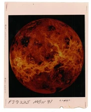 NASA PRESS RELEASE LARGE FORMAT TRANSPARENCY PHOTO VENUS PLANET