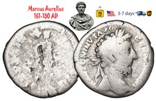 Ancient Roman Empire Coin Silver Denarius Marcus Aurelius 161 180 AD #32113