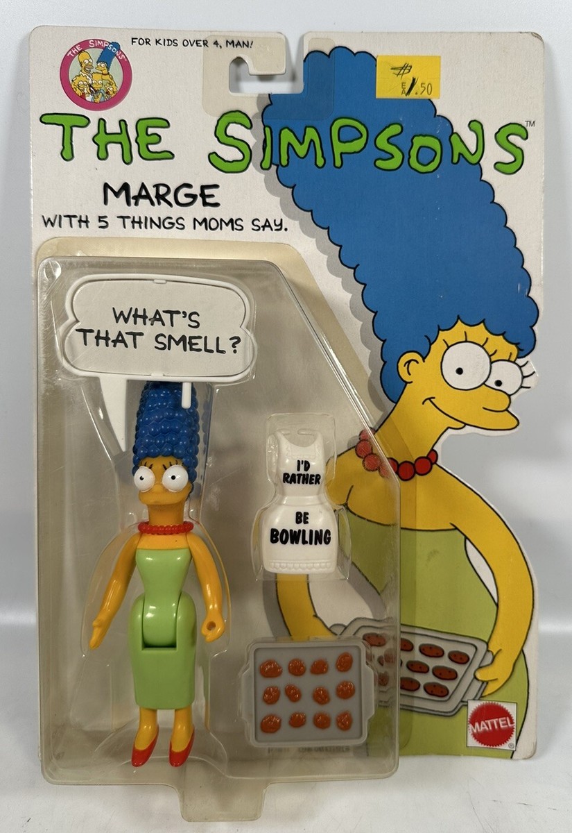 Vintage 1990 The Simpsons MARGE Mattel Figure NIB 
