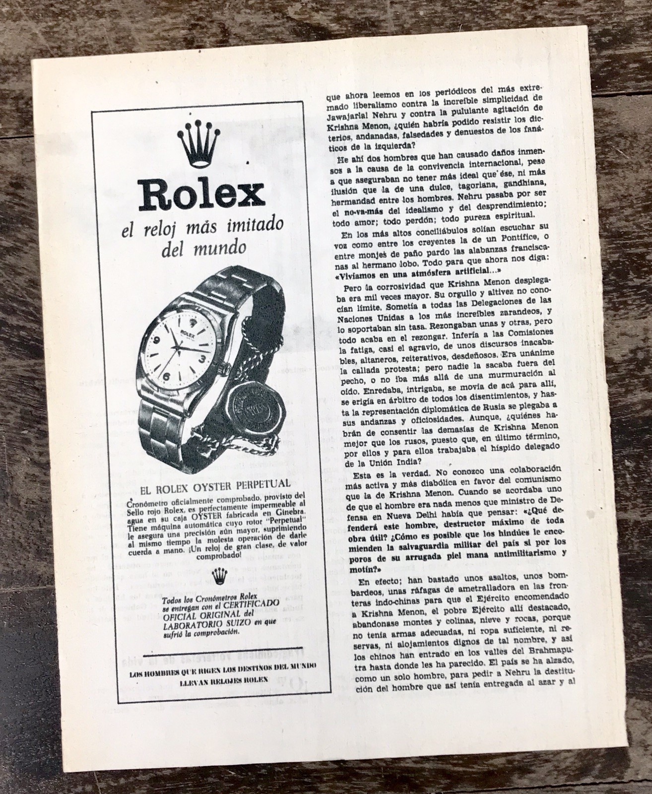 Vintage 1950s Rolex Explorer 6150 Honeycomb Oyster Perpetual Rare OEM Dial