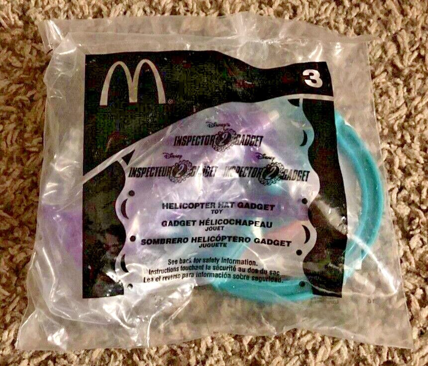 Disney's Inspector Gadget 2 McDonalds Happy Meal Toy Helicopter Hat Gadget 3 eBay