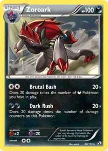 Zoroark 90/113 Rare Legendary Treasures Pokemon TCG