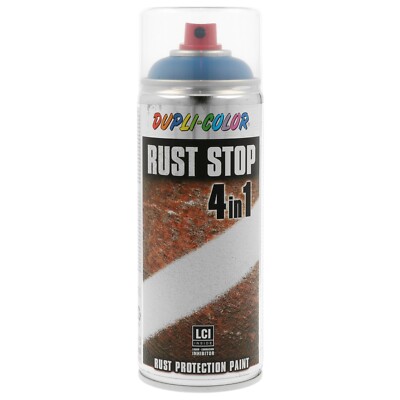 Dupli-Color Rust Stop Enzianblau seidenmatt 400ml 4in1 Rostschutzlack RAL 5010