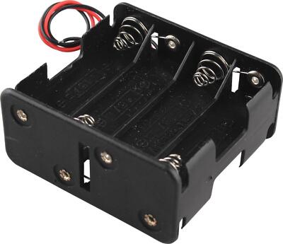 12V 8 x AA Batterie Clip Slot Halter Stack Box Case Double Deck/Back to Back 6