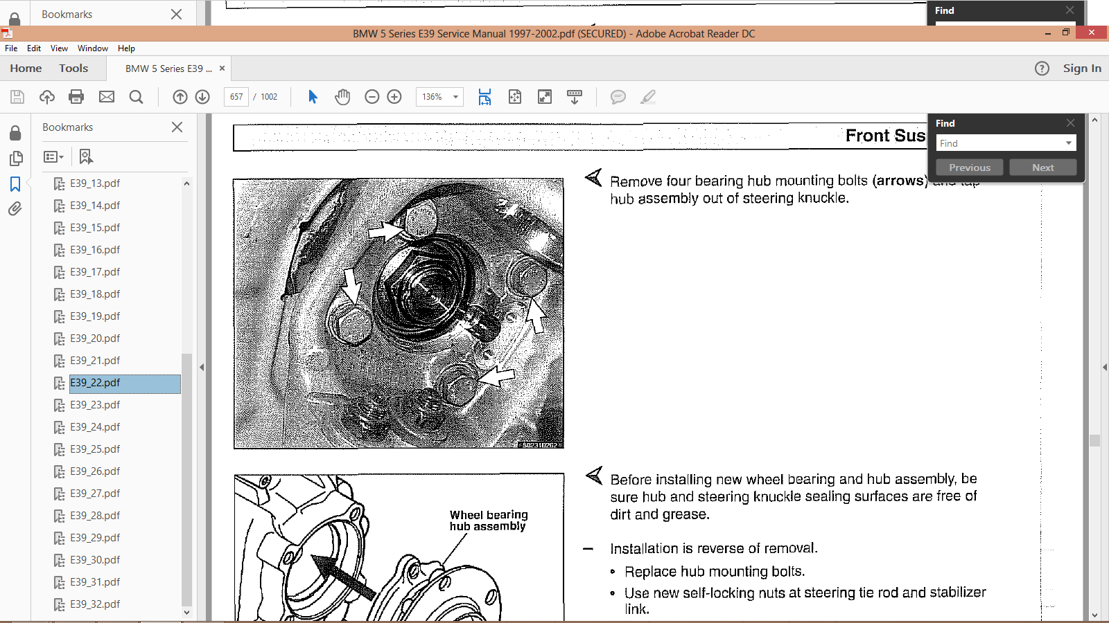 Official Workshop Manual Service Repair BMW Series 5 E39 1996 - 2003 | eBay