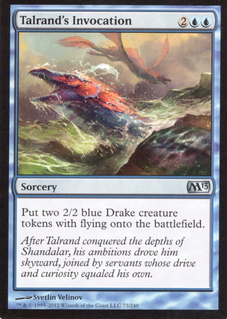 TALRAND'S INVOCATION 73/249 CORE SET 2013 M13 MTG MAGIC NM