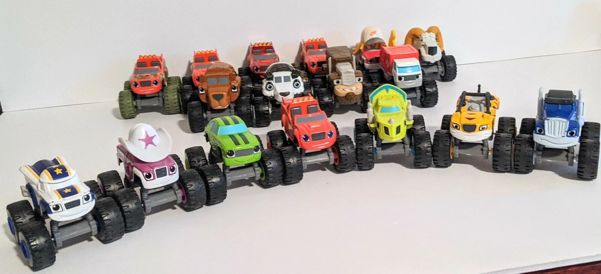 Blaze & The Monster Machines Collector Set Of 17 Die Cast Trucks Toys Nick  Jr