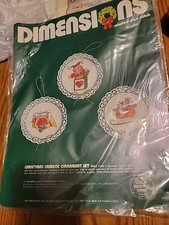 Dimensions Counted Cross Stitch  8316 Christmas Cameos Ornament Set