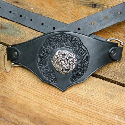 Medieval corset belt with embossing leather bodice bodice leather belt bodice belt