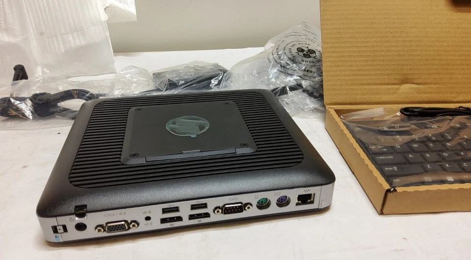 New HP t630 Thin Client Mini Desktop Computer AMD GX-420GI 16GB - Black/Silver - Image 4 of 4