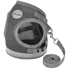 Harness with Leashes Set, Escape Proof, Adjustable, Reflective, Soft. SMALL