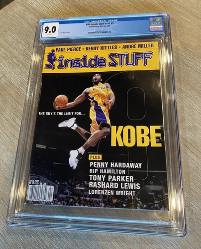Kobe Bryant NBA Inside Stuff Magazine CGC 9.0 HIGHEST GRADED POP 1/1 Newsstand