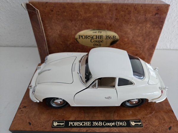 1/18 Burago Porsche 356 B Coupe 1961 auf Wurzelholzplatte 3721 | eBay