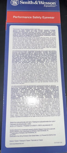 Paquete de 2 - Gafas de seguridad ecualizadoras Smith & Wesson lentes antiniebla humo - Imagen 5 de 8