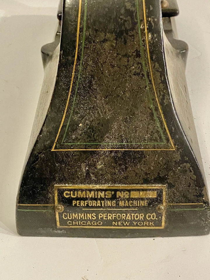 Vtg Antique Cummins Perforating Machine estate find - Image 4 of 4