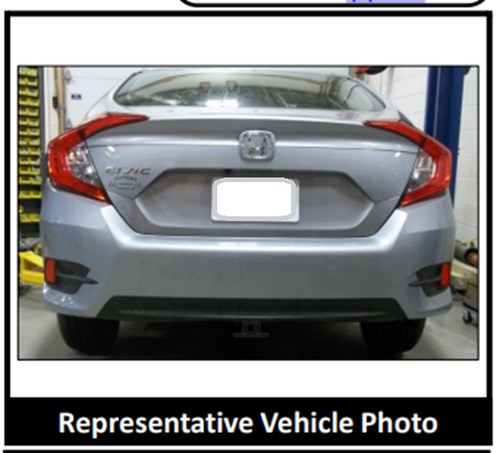 Trailer Tow Hitch For 16-25 Honda Civic Exc Center Exhaust 1-1/4" Receiver - Picture 8 of 8