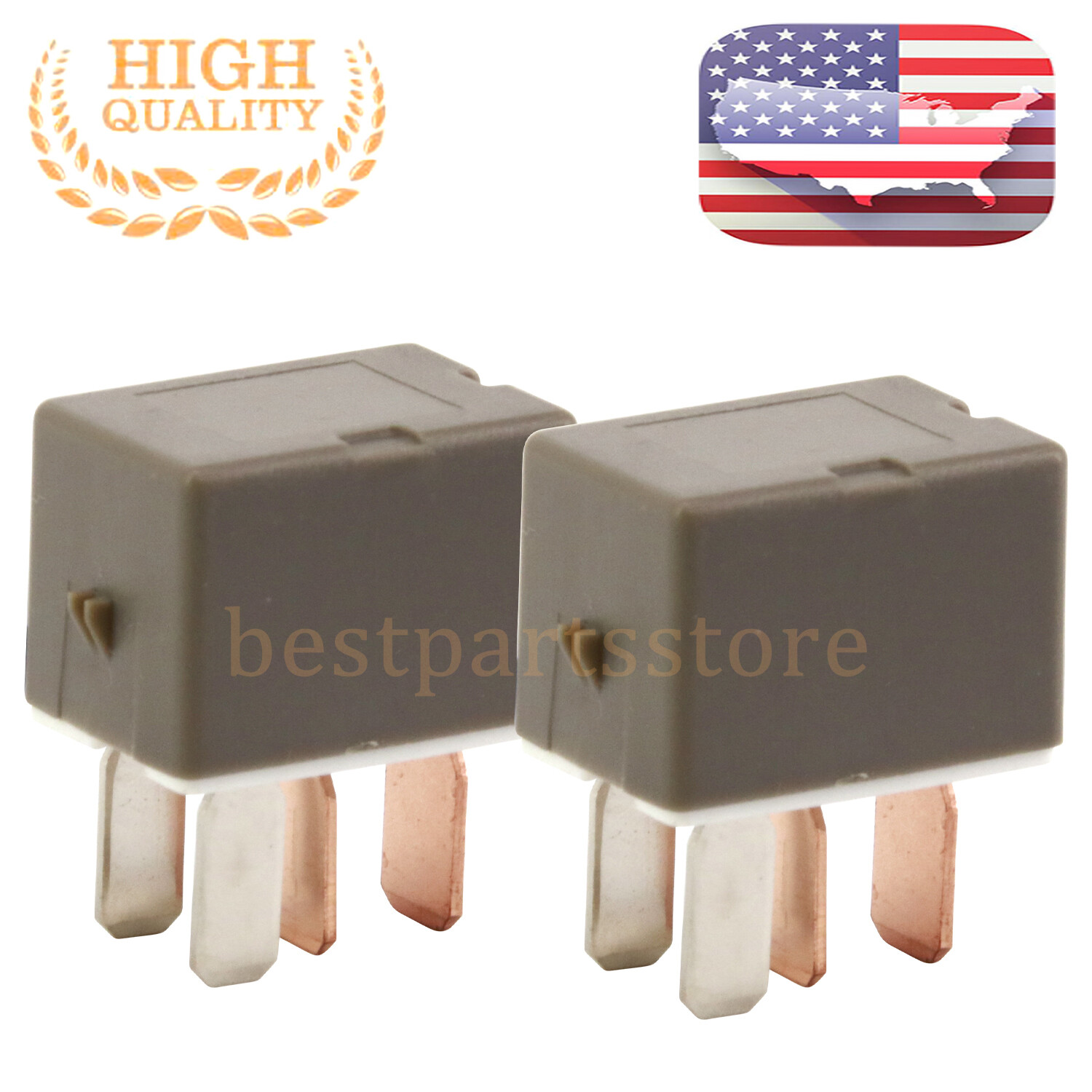 2PC AC Clutch Relay 9098702028 4Pin 12V FOR Toyota Sienna