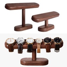 Soporte de exhibición de madera de nogal soporte organizador de relojes de joyería encimera pequeño/grande