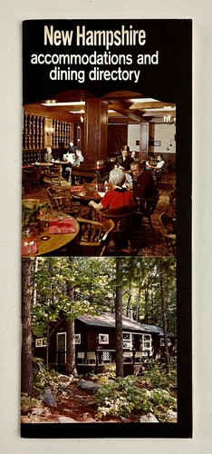 1971 New Hampshire Accommodations & Dining Directory Vintage Travel Booklet NH