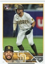 LUIS LIBERATO 2023 TOPPS ROOKIE RC PADRES  $1.99 ROOM