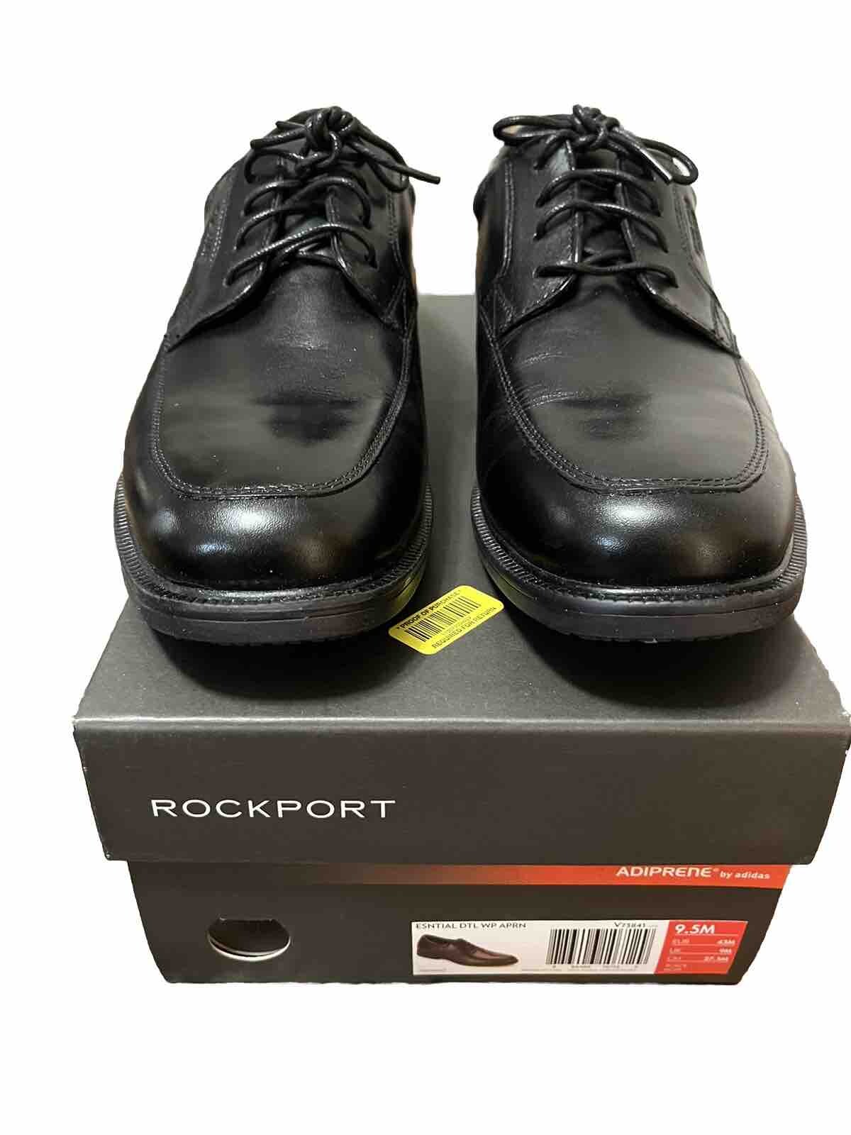 SAOLA Scarpe da derby Rockport da uomo 9 5 M suola impermeabile Adiprene nera nuove