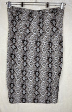 Pretty Little Thing Midi Sheath Dress Womens Plus 2X Snake Print Corset Taupe