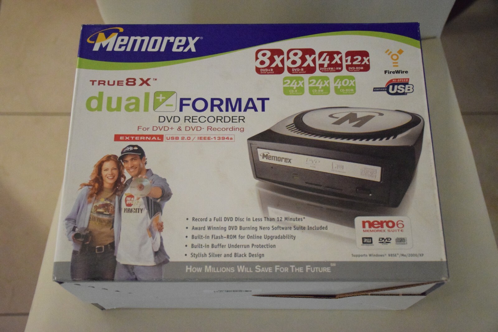 Memorex External DVD Recorder USB & 1394 NewOldStock (NOS) Sealed PLEASE READ eBay