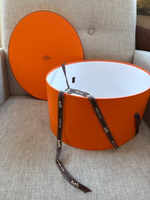 【美品】　hat box bag　オレンジ Hermes Oval Large Hat Box New Authentic | eBay