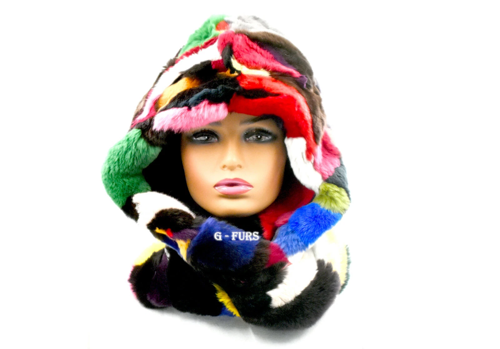 Luxurious Scarf with Hood - Super Warm and Super Soft in Multicolor