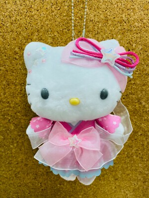 Sanrio Hello Kitty Weaver Festival Princess Mascot Keychain Doll Plush / Pink JP