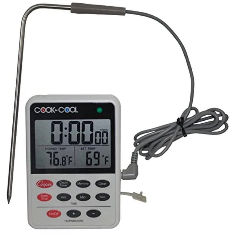 Digital Meat Thermometer Alarm Timer Probe Display Cooper Atkins DTT361-01 New