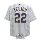 Christian Yelich Autographed YELI Milwaukee Majestic Baseball Jersey - JSA