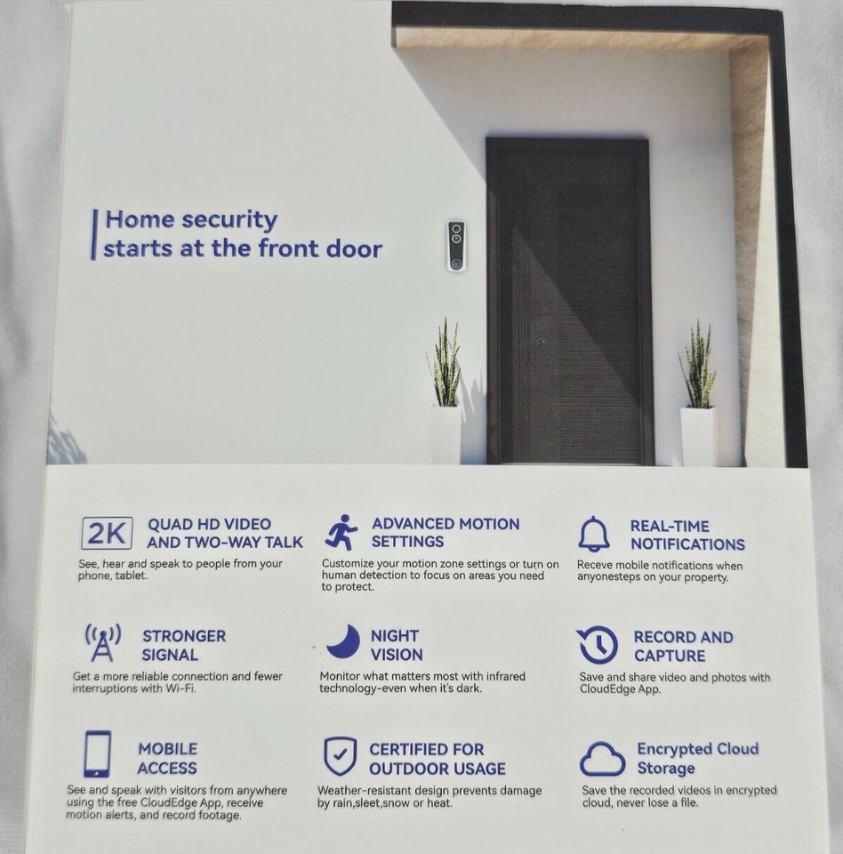 Wireless Security Smart WiFi Doorbell Video Camera Door Ring