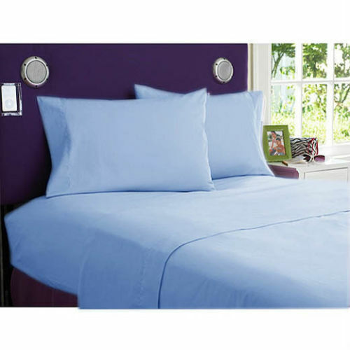 Luxury Hotel Collection Sky Blue Solid 1000 TC 100% Egyptian Cotton US Sizes