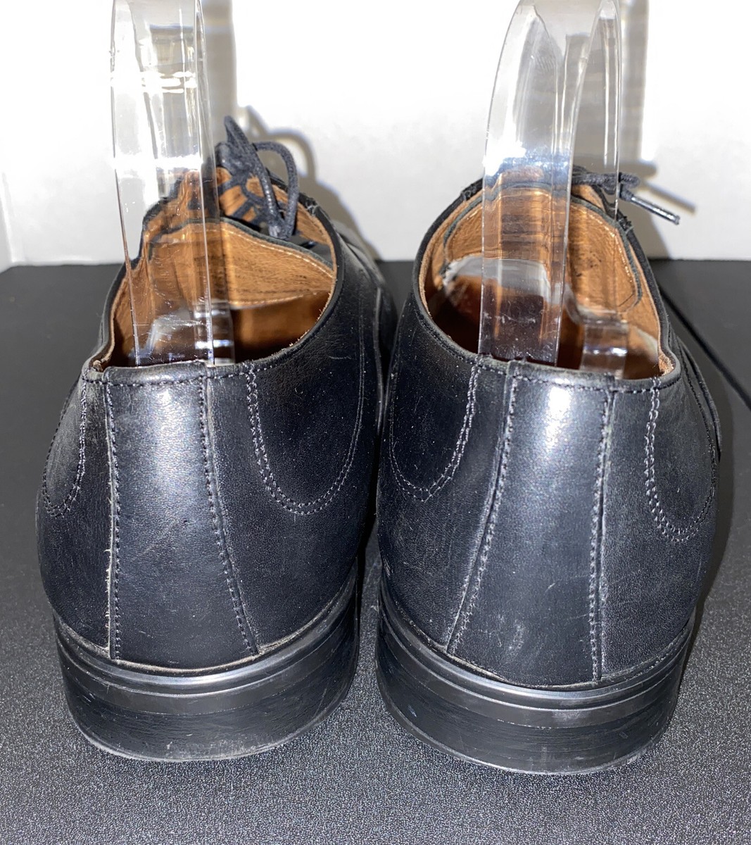 GH Bass & Co Black Leather Oxford Dress Shoes Mens Size 11 M 