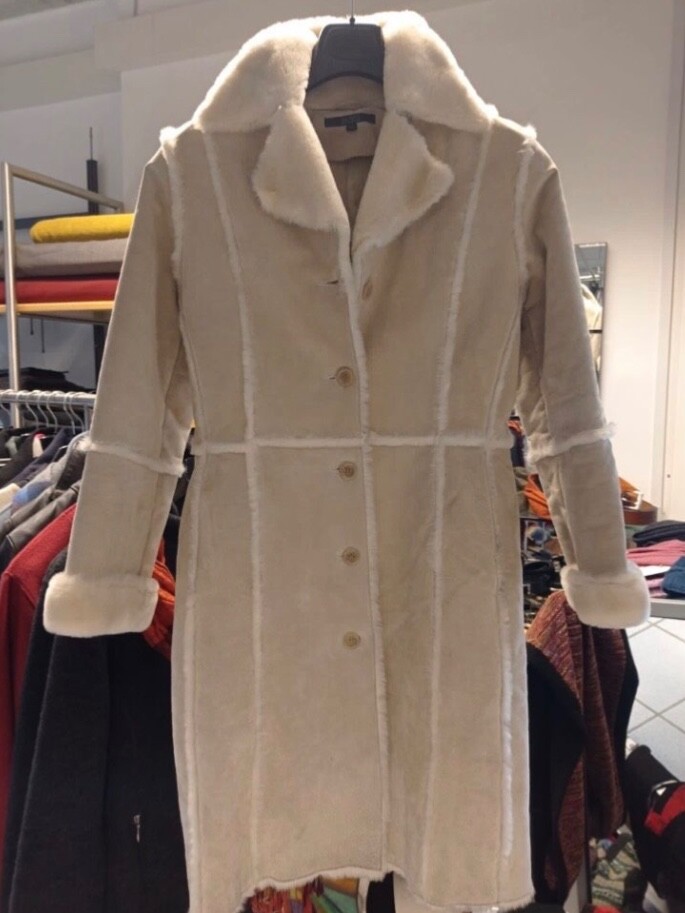 Lammfell Echtleder Mantel Damen (Hallhuber) eBay