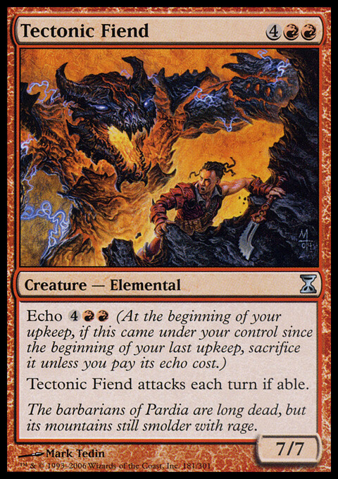 Magic the Gathering MTG Tectonic Fiend (181) Time Spiral   LP
