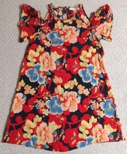 Ann Taylor Loft Petites Womens XX Small Multi-Color Floral 100% Rayon Dress 24Y