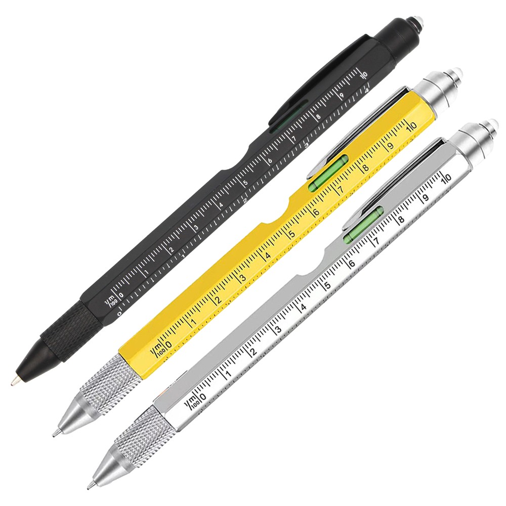 9-in-1 Multi Tool Pen with LED Light, Touch Screen Tip & Bottle Opener