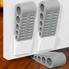 3 Pack Rubber Door Stopper Wedge with Holder Door Holder Keep Door Open