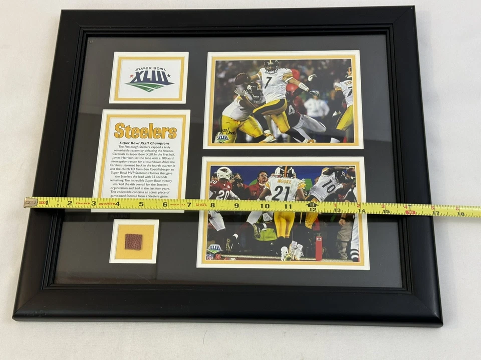 Big Ben Santonio Holmes Mounted Memories 超级碗 XLIII 墙壁挂图片 — 第 4/4 张图片