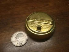 vintage neon or electric clock brass synchron  motor back cover used snap on